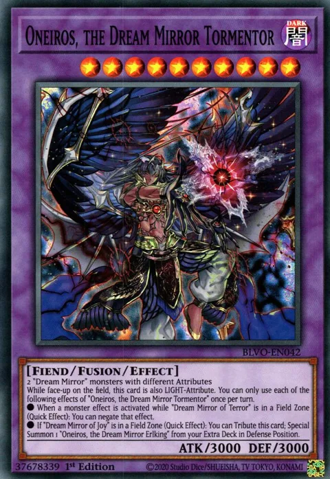Oneiros, the Dream Mirror Tormentor BLVO-EN042 Yu-Gi-Oh card from Blazing Vortex