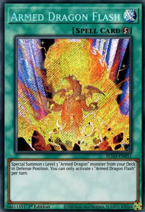 Armed Dragon Flash BLVO-EN051 Yu-Gi-Oh card from Blazing Vortex