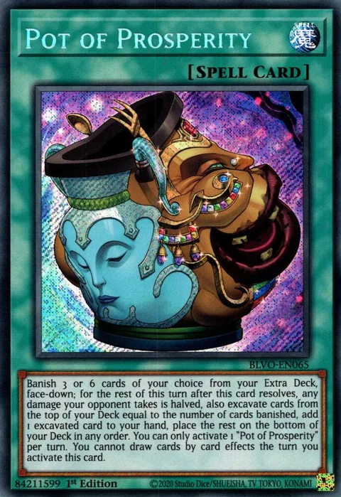 Pot of Prosperity BLVO-EN065 Yu-Gi-Oh card from Blazing Vortex