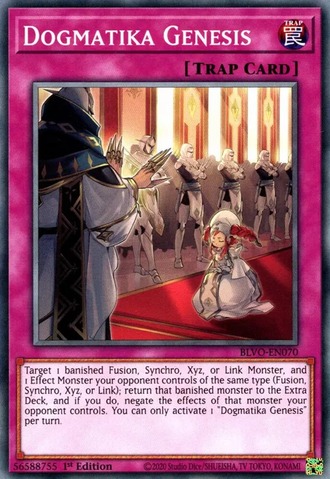 Dogmatika Genesis BLVO-EN070 Yu-Gi-Oh card from Blazing Vortex
