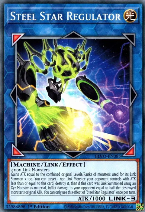 Steel Star Regulator BLVO-EN085 Yu-Gi-Oh card from Blazing Vortex
