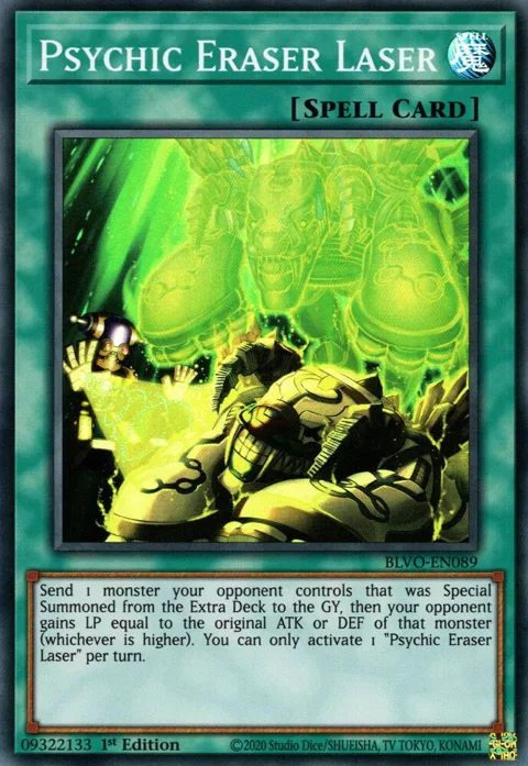 Psychic Eraser Laser BLVO-EN089 Yu-Gi-Oh card from Blazing Vortex
