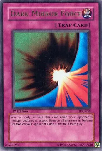 Dark Mirror Force IOC-054 1st Edition Yu-Gi-Oh card from Invasion of Chaos