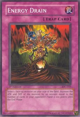 Energy Drain IOC-055 Unlimited Yu-Gi-Oh card from Invasion of Chaos