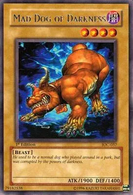 Mad Dog of Darkness IOC-057 1st Edition Yu-Gi-Oh card from Invasion of Chaos