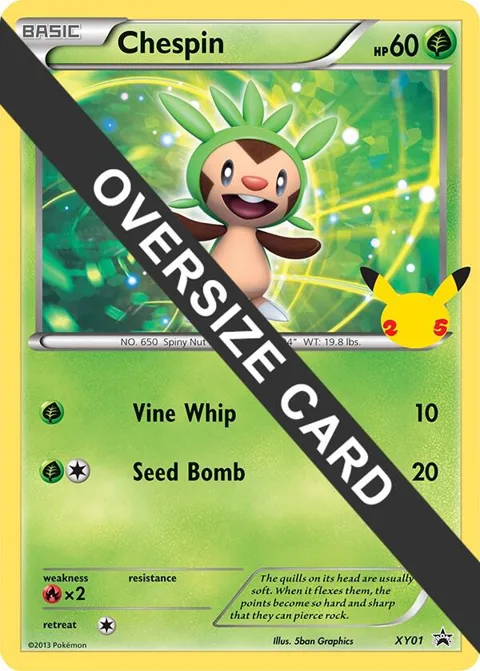 Chespin #XY01 Pokémon card from First Partner Pack