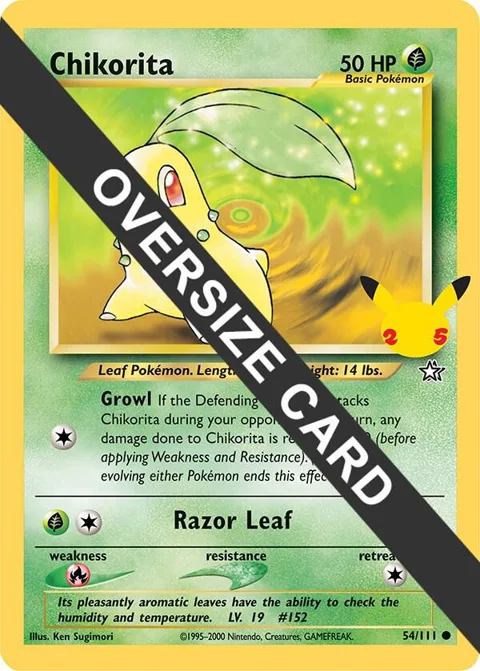 Chikorita #054/111 Pokémon card from First Partner Pack