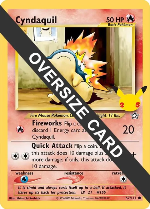Cyndaquil #057/111 Pokémon card from First Partner Pack