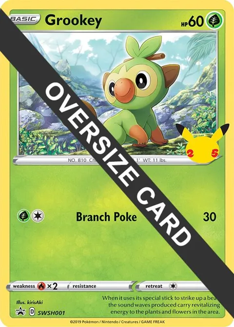 Grookey #SWSH001 Pokémon card from First Partner Pack