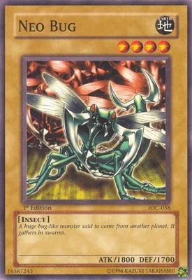 Neo Bug IOC-058 1st Edition Yu-Gi-Oh card from Invasion of Chaos