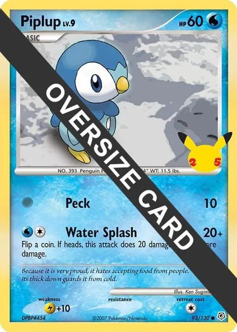 Piplup #093/130 Pokémon card from First Partner Pack