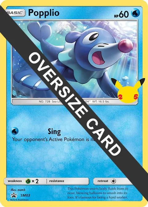 Popplio #SM03 Pokémon card from First Partner Pack