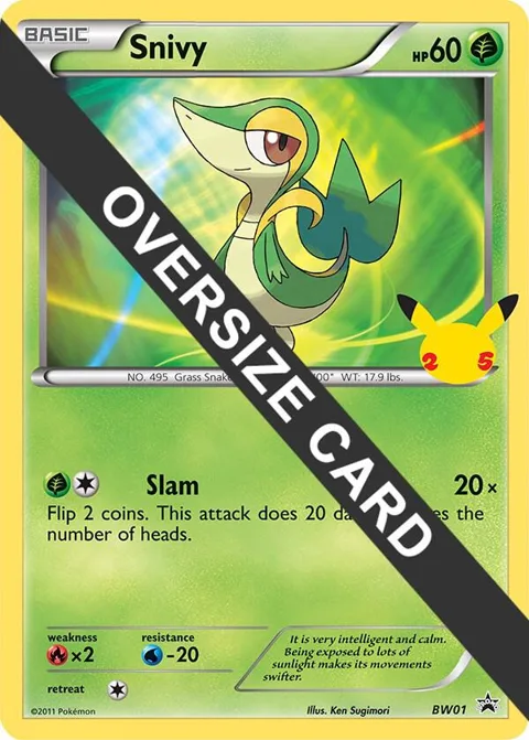 Snivy #BW01 Pokémon card from First Partner Pack