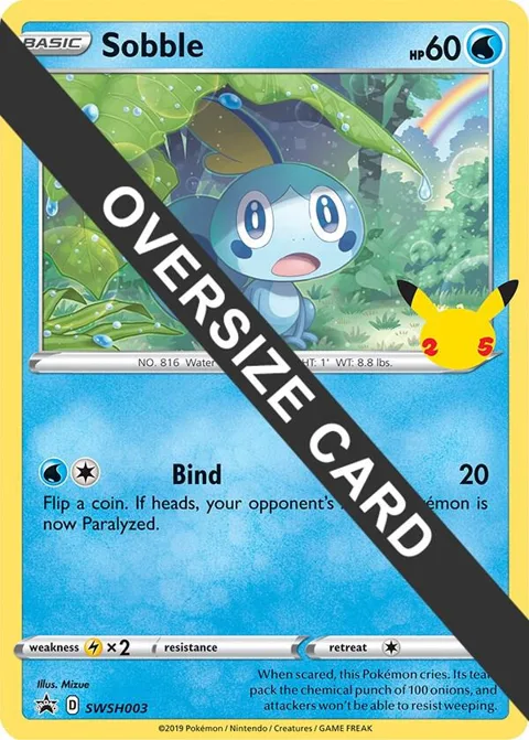 Sobble #SWSH003 Pokémon card from First Partner Pack