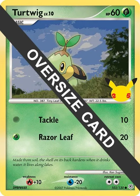 Turtwig #103/130 Pokémon card from First Partner Pack