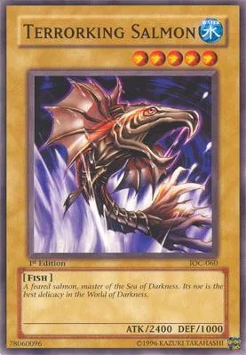 Terrorking Salmon IOC-060 1st Edition Yu-Gi-Oh card from Invasion of Chaos