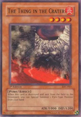 The Thing in the Crater IOC-063 Unlimited Yu-Gi-Oh card from Invasion of Chaos
