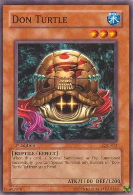 Don Turtle IOC-071 Yu-Gi-Oh card from Invasion of Chaos