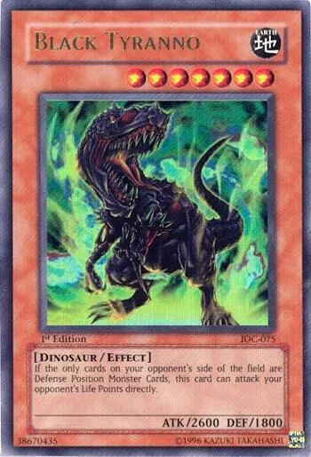 Black Tyranno IOC-075 Unlimited Yu-Gi-Oh card from Invasion of Chaos