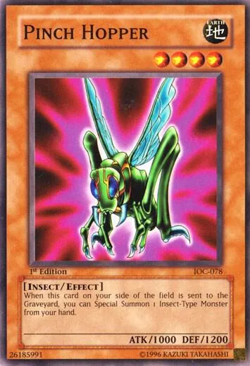 Pinch Hopper IOC-078 Yu-Gi-Oh card from Invasion of Chaos
