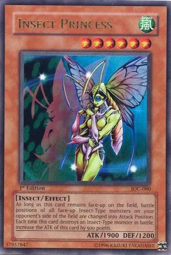 Insect Princess IOC-080 1st Edition Yu-Gi-Oh card from Invasion of Chaos