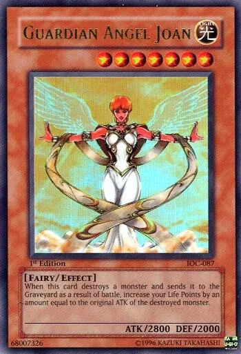 Guardian Angel Joan IOC-087 1st Edition Yu-Gi-Oh card from Invasion of Chaos