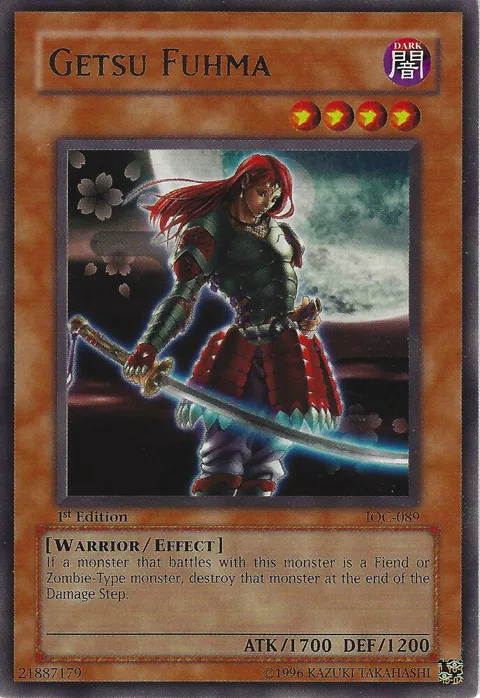 Getsu Fuhma IOC-089 1st Edition Yu-Gi-Oh card from Invasion of Chaos