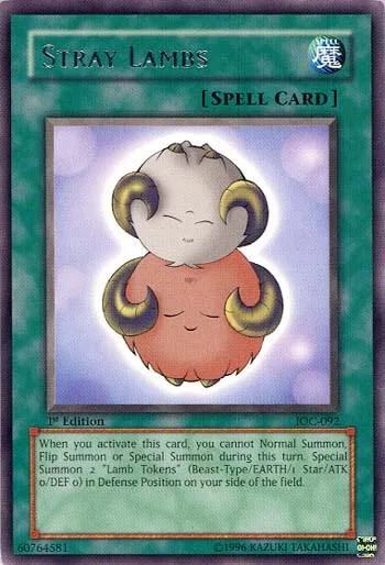 Stray Lambs IOC-092 1st Edition Yu-Gi-Oh card from Invasion of Chaos