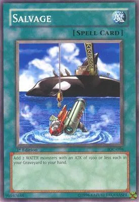 Salvage IOC-096 1st Edition Yu-Gi-Oh card from Invasion of Chaos