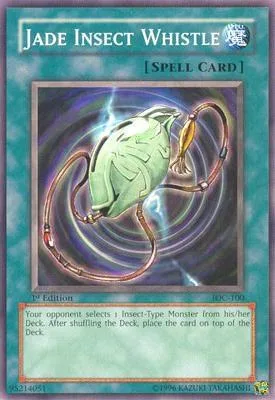 Jade Insect Whistle IOC-100 Yu-Gi-Oh card from Invasion of Chaos