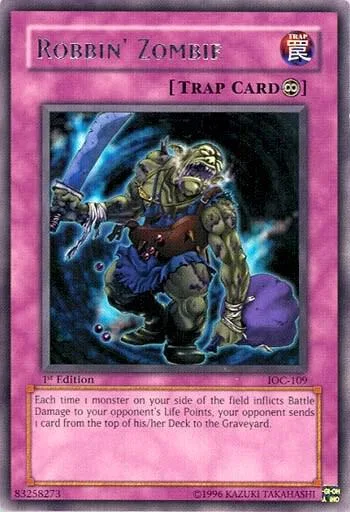 Robbin' Zombie IOC-109 Unlimited Yu-Gi-Oh card from Invasion of Chaos