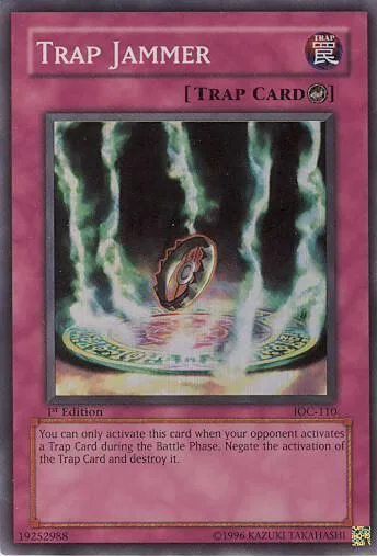 Trap Jammer IOC-110 Unlimited Yu-Gi-Oh card from Invasion of Chaos