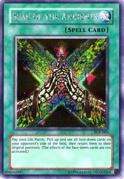 Seal of the Ancients Power of Chaos: Kaiba the Revenge PCK-003 Yu-Gi-Oh card from Yu-Gi-Oh! Video Game Promotional Cards