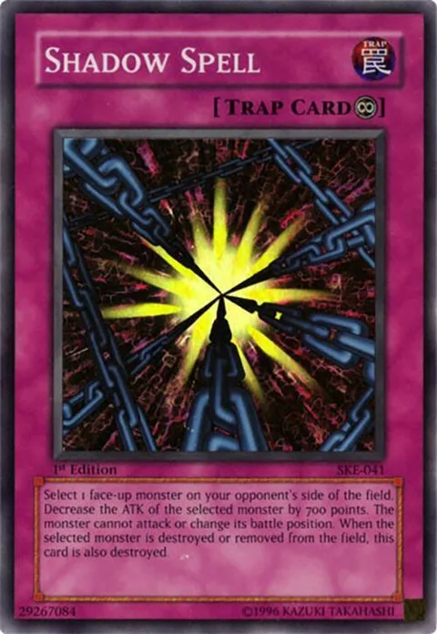 Shadow Spell SKE-041 Unlimited Yu-Gi-Oh card from Starter Deck: Kaiba Evolution