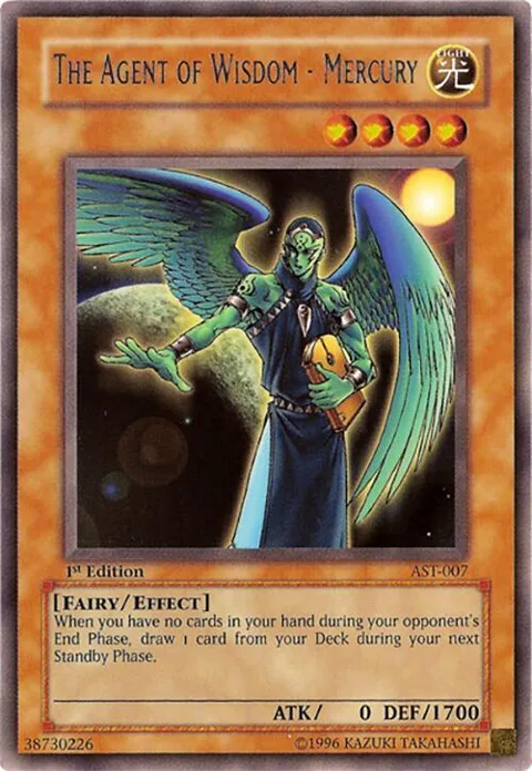 The Agent of Wisdom - Mercury AST-007 1st Edition Yu-Gi-Oh card from Ancient Sanctuary