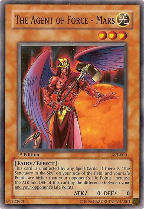 The Agent of Force - Mars AST-009 1st Edition Yu-Gi-Oh card from Ancient Sanctuary