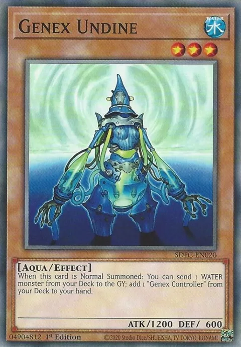 Genex Undine SDFC-EN020 Yu-Gi-Oh card from Structure Deck: Freezing Chains