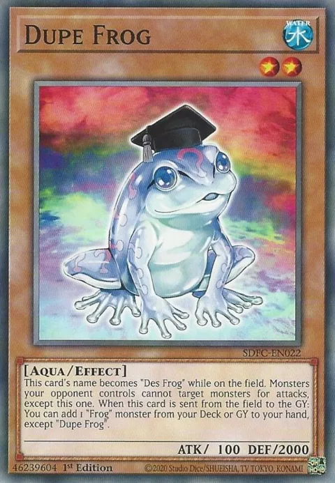 Dupe Frog SDFC-EN022 Yu-Gi-Oh card from Structure Deck: Freezing Chains