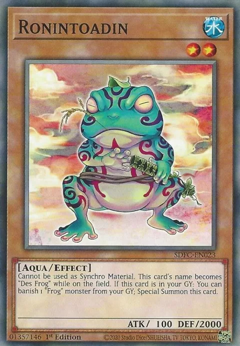 Ronintoadin SDFC-EN023 Yu-Gi-Oh card from Structure Deck: Freezing Chains