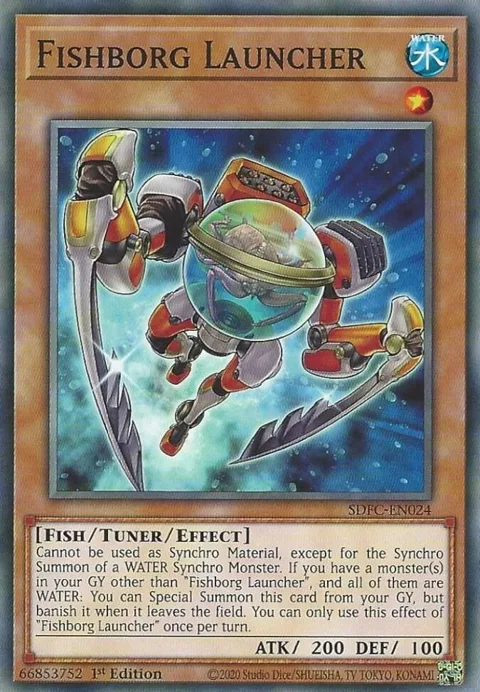Fishborg Launcher SDFC-EN024 Yu-Gi-Oh card from Structure Deck: Freezing Chains