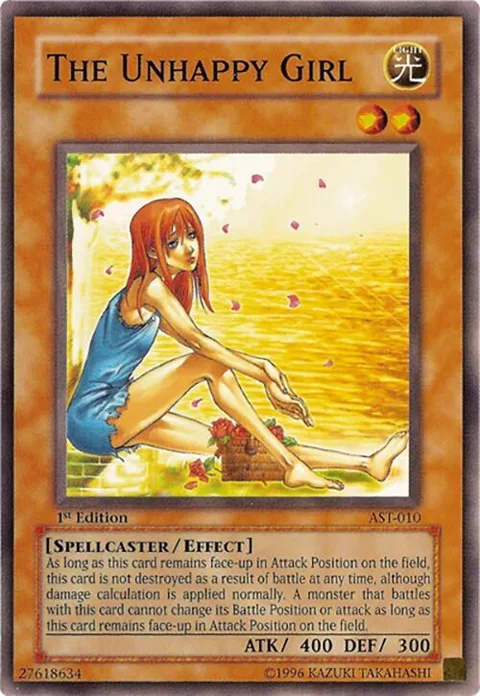 The Unhappy Girl AST-010 Unlimited Yu-Gi-Oh card from Ancient Sanctuary