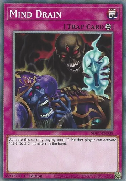 Mind Drain SDFC-EN038 Yu-Gi-Oh card from Structure Deck: Freezing Chains