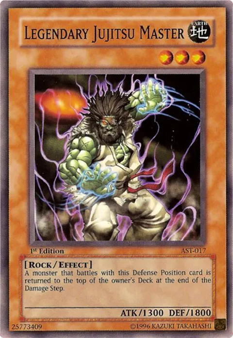 Legendary Jujitsu Master AST-017 1st Edition Yu-Gi-Oh card from Ancient Sanctuary