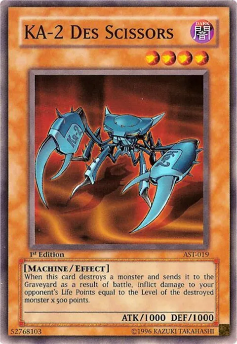 KA-2 Des Scissors AST-019 Yu-Gi-Oh card from Ancient Sanctuary
