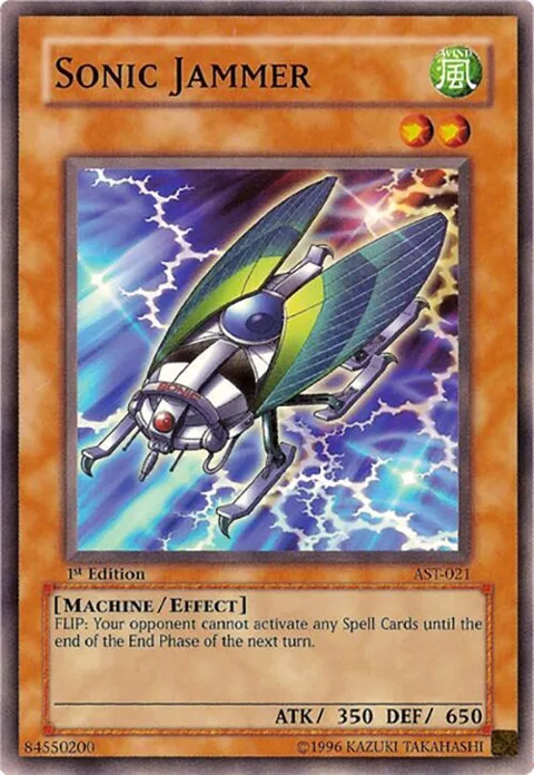 Sonic Jammer AST-021 1st Edition Yu-Gi-Oh card from Ancient Sanctuary