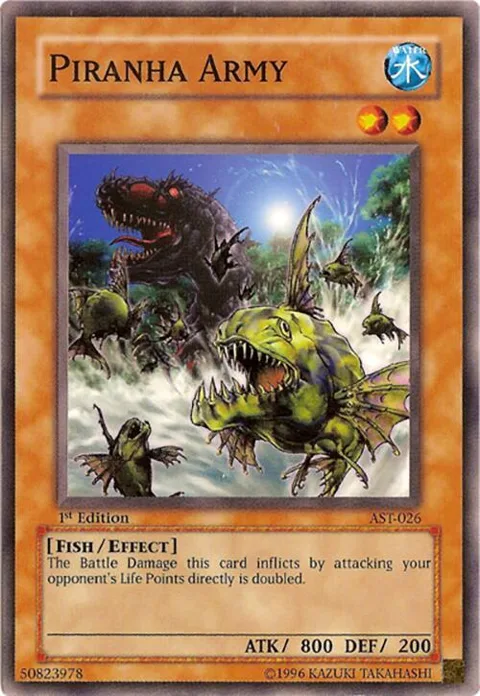 Piranha Army AST-026 1st Edition Yu-Gi-Oh card from Ancient Sanctuary