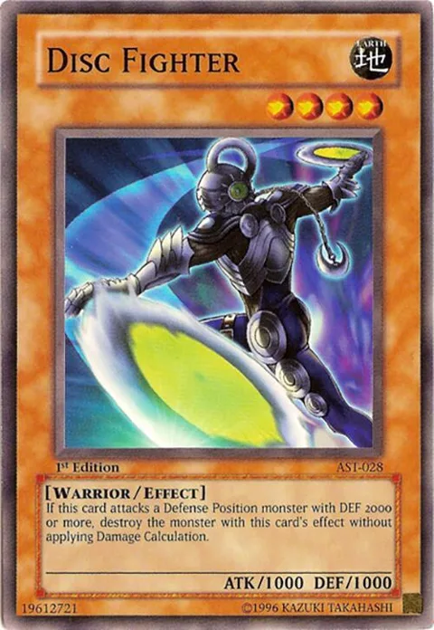 Disc Fighter AST-028 1st Edition Yu-Gi-Oh card from Ancient Sanctuary
