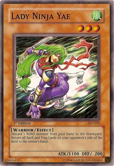 Lady Ninja Yae AST-030 1st Edition Yu-Gi-Oh card from Ancient Sanctuary