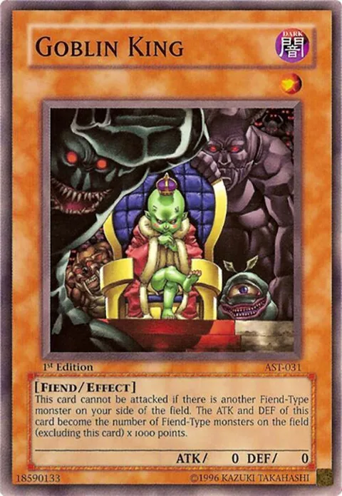 Goblin King AST-031 1st Edition Yu-Gi-Oh card from Ancient Sanctuary