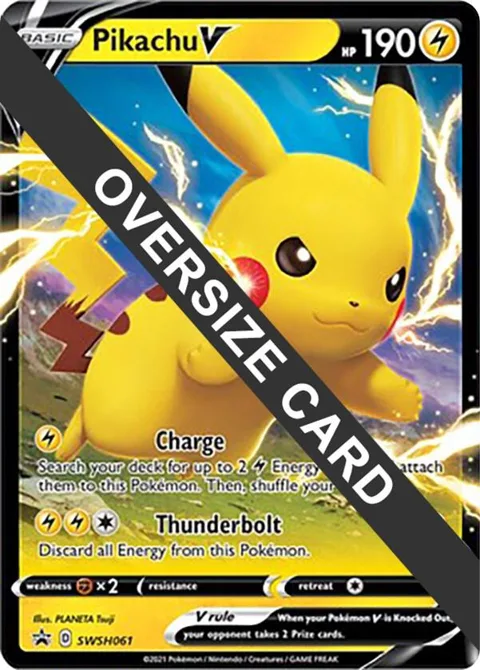 Pikachu V #SWSH061 Holofoil Pokémon card from Jumbo Cards